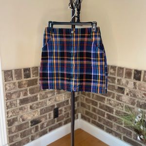 hollister plaid skirt